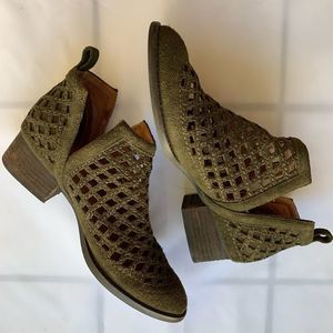 Jeffrey Campbell Taggart Suede Cutout Bootie